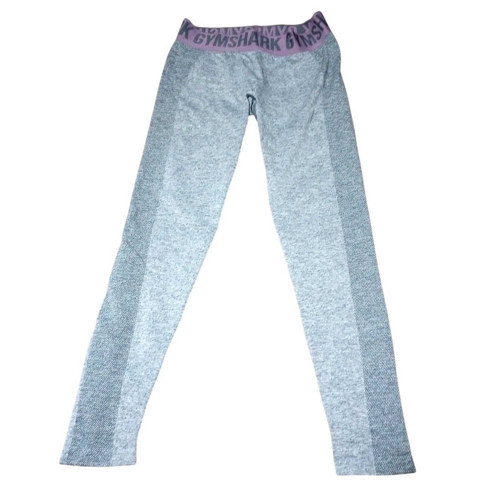 Gymshark Flex Leggings Grey Purple Marl Seamless High Rise Womens Small GLLG4268